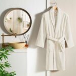Halat Baie Bumbac Natural Ecru TAC – Confort și Eleganță Acasă