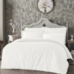 Lenjerie De Pat Allways Alb Altinbasak Bumbac Satinat DELUXE 100% Natural 300 TC