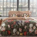 Lenjerie De Pat Ponya Digital TAC Bumbac Satinat DELUXE Antisifonare Design Modern