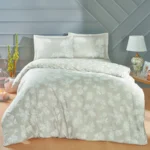 Lenjerie De Pat Peggy TAC Bumbac Satinat DELUXE 100% Natural Antisifonare Design Modern