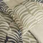 Lenjerie De Pat Ella Bej TAC Bumbac Ranforce Antisifonare Design Modern - imagine 2