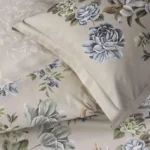 Lenjerie De Pat Eloide Bej TAC Bumbac Satinat Deluxe 100% Mercelizat - imagine 2