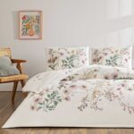 Lenjerie de Pat Elowen yesil TAC,4 piese - Design Modern Antisifonare Premium