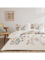 Lenjerie de Pat Elowen yesil TAC,4 piese - Design Modern Antisifonare Premium