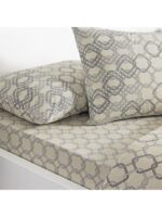 Lenjerie de Pat Galen Gri TAC Antisifonare Premium Bumbac Ranforce - imagine 2