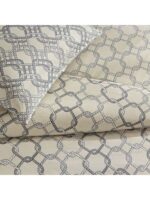 Lenjerie de Pat Galen Gri TAC Antisifonare Premium Bumbac Ranforce - imagine 3