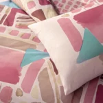 Lenjerie de Pat Holden Pembe TAC cu Elastic din Bumbac Ranforce, Design Modern - imagine 2