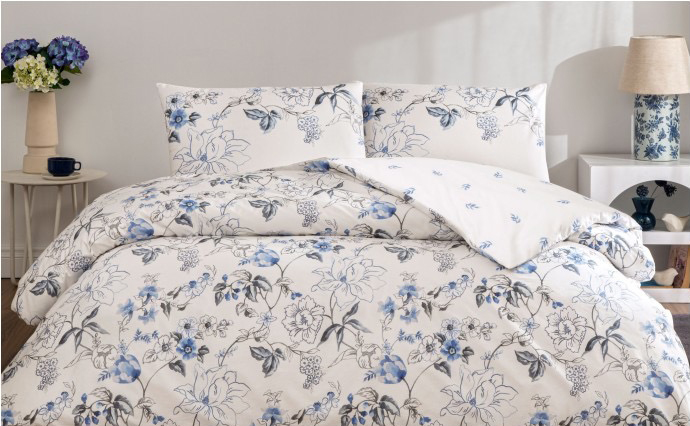 lenjerie-de-pat-luna-mavi-tac-bumbac-ranforce-antisifonare-design-modern Lenjerie De Pat Luna Mavi TAC - Design Modern Antisifonare Premium - imagine 1