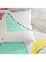 Lenjerie de Pat Luvina Turcoaz TAC cu elastic - Design Modern Antisifonare Premium - imagine 3