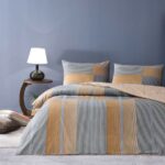 Lenjerie De Pat Miles TAC Bumbac Ranforce Antisifonare Design Modern