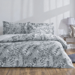 Lenjerie De Pat Orniva Gri TAC Deluxe 100% Bumbac Satinat 230x260 cm
