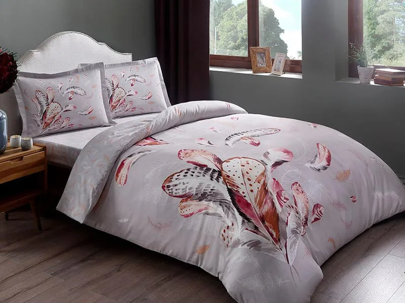 lenjerie-ratna-gri-satin-deluxe-jpg Lenjerie de Pat Ratna TAC Bumbac Satinat DELUXE 100% Natural Antisifonare Design Modern - imagine 1