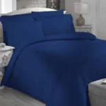 Lenjerie de Pat Allways Albastru Altinbasak Bumbac Satinat DELUXE 100% Natural 300 TC