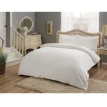 Lenjerie XXL De Pat Bumbac 100% Satinat Elegant TAC Mako-Satin Alb