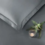 Lenjerie XXL De Pat Bumbac 100% Satinat Premium TAC Mako-Satin Antracit - imagine 2