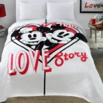 Patura Pat Mickey&Minnie Love Story TAC 220×240 cm Poliester
