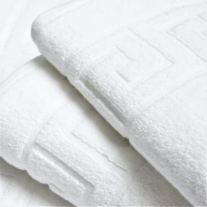 Prosop hotel greek border alb 70x140cm (Bumbac)