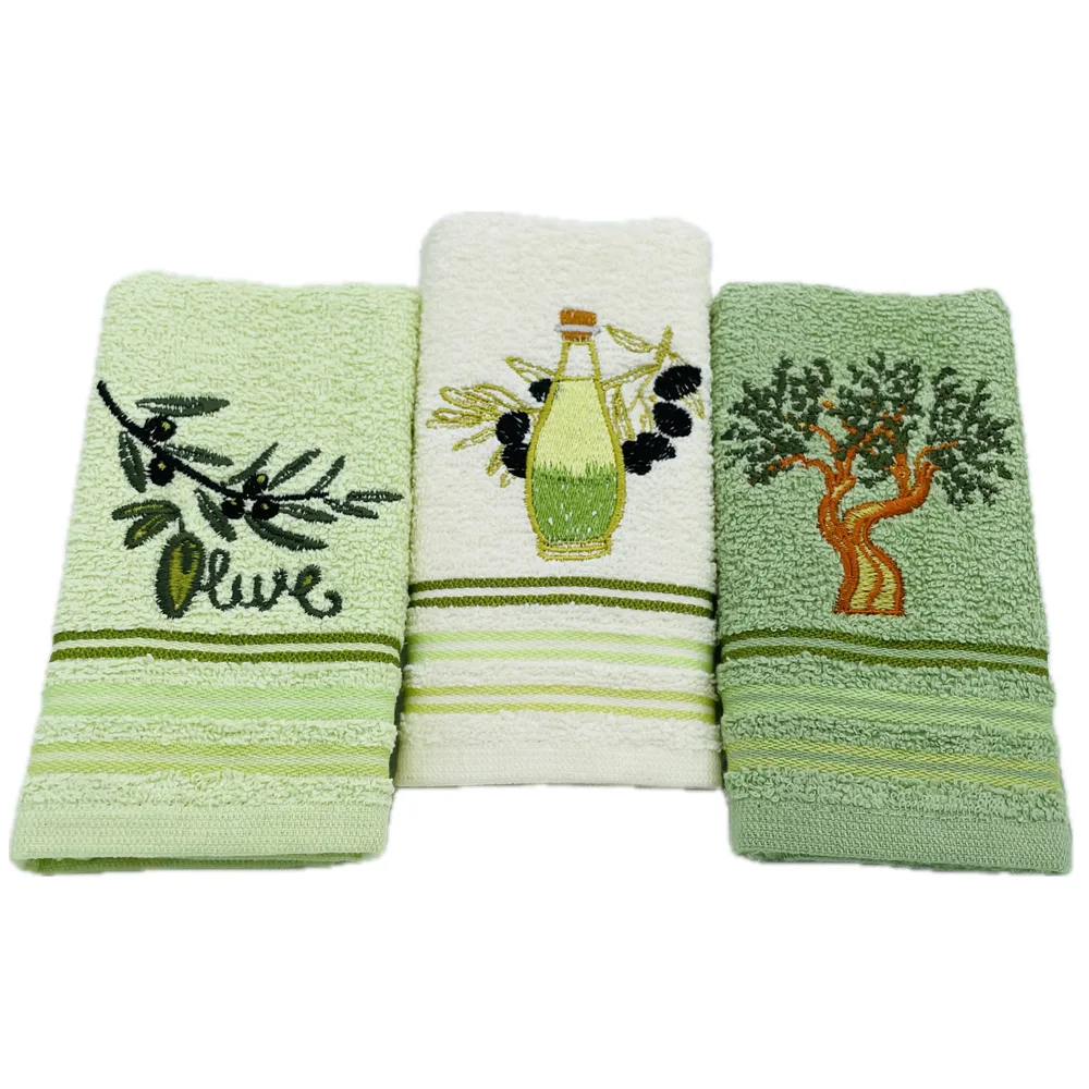 set-3-prosoape-bucatarie-olive-2-gul-30x50cm-bumbac-2-jpg Set Prosoape Bucătărie Olive 2 Gul 30x50cm Bumbac 100% - imagine 1