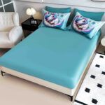 Lenjerie de Pat de Crăciun – Imprimeu 5D, 6 Piese, Cearșaf cu Elastic, pentru Pat Dublu,finet-22 - imagine 3