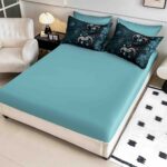 Lenjerie de Pat Finet – Imprimare Digitală 5D, 4 Piese, pentru 1 Persoană, Cearșaf cu Elastic-Love - imagine 3