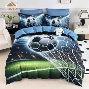 Lenjerie de Pat 6 Piese – Finet, Cearșaf cu Elastic, Imprimare Digitală 5D-