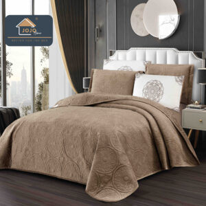 Set Cuvertura Catifea Luxury 220x240cm + 4 Fete Perna