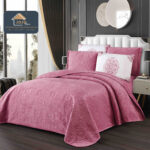 Set Cuvertura Catifea Luxury 5 piese,cuvertura 220x240cm
