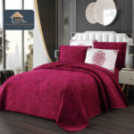 Set Cuvertura Catifea Luxury 5 piese,cuvertura 220x240cm