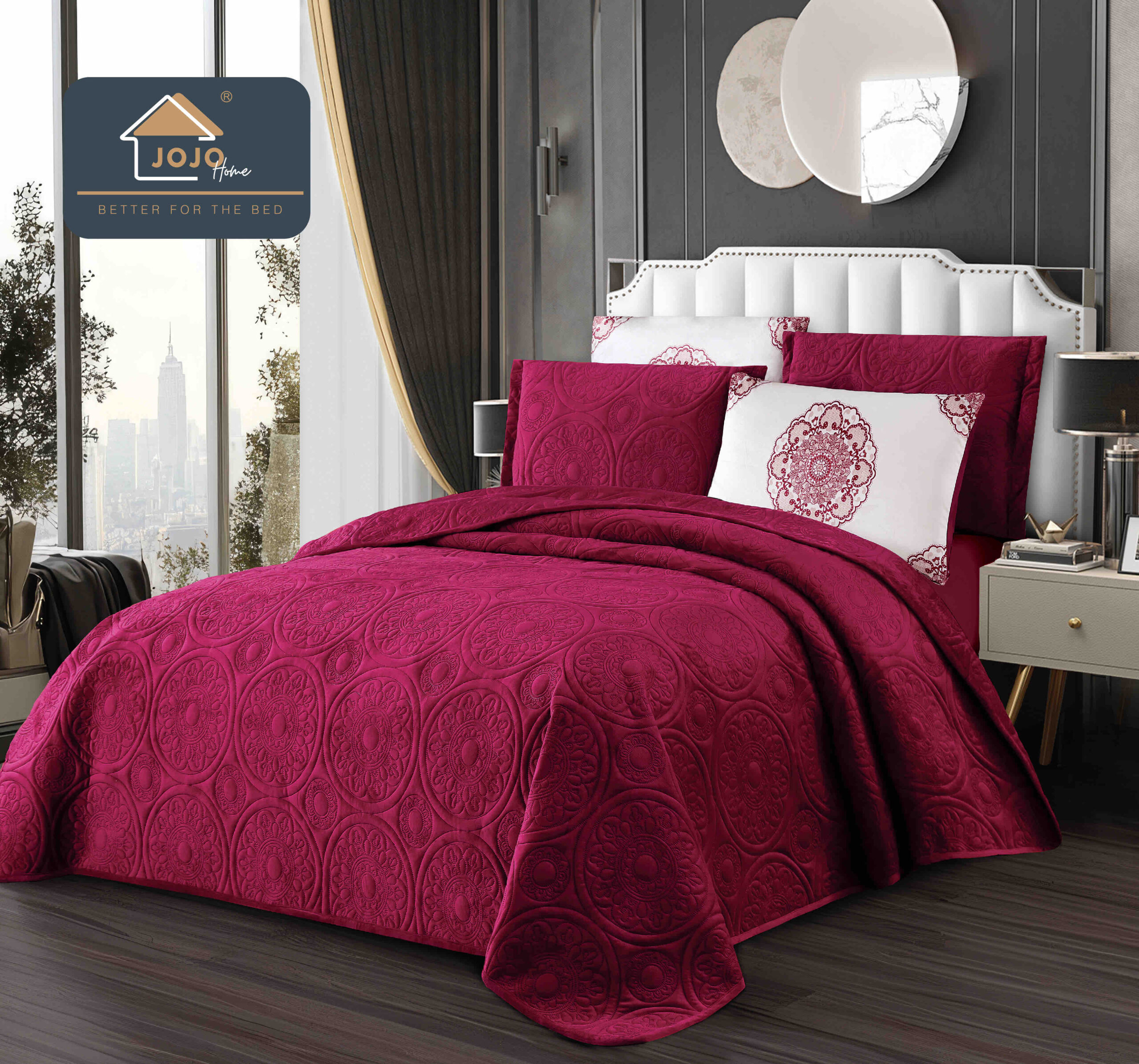 -Set Cuvertura Catifea Luxury 5 piese,cuvertura 220x240cm Set Cuvertura Catifea Luxury 5 piese,cuvertura 220x240cm