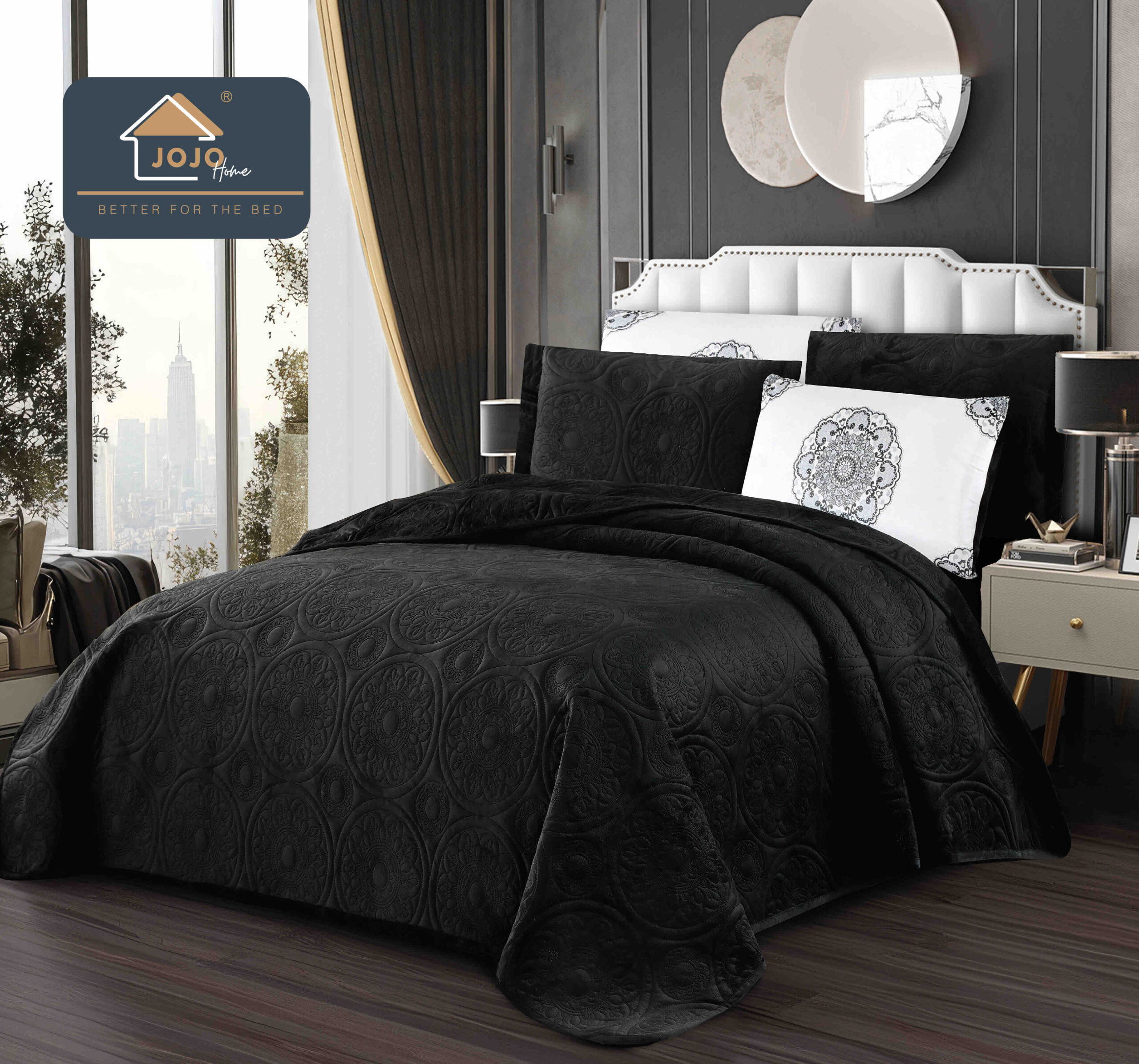 Set Cuvertura Catifea Luxury 220x240cm + 4 Fete Perna Set Cuvertura Catifea Luxury 220x240cm + 4 Fete Perna