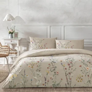 lenjerie-pat-king-size-lunel-bej-tac-bumbac-ranforce