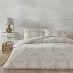 lenjerie-pat-king-size-norellia-gri-tac-bumbac-ranforce