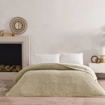 Pătură pentru Pat Doressa TAC DELUXE 220x240 cm,Cappuccino– Ambalaj cadou