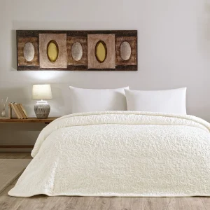 Pătură pentru Pat Doressa TAC DELUXE 220x240 cm,Ecru – Ambalaj cadou