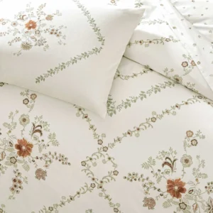 Lenjerie De Pat Elira alb TAC Bumbac Ranforce 100% -King Size