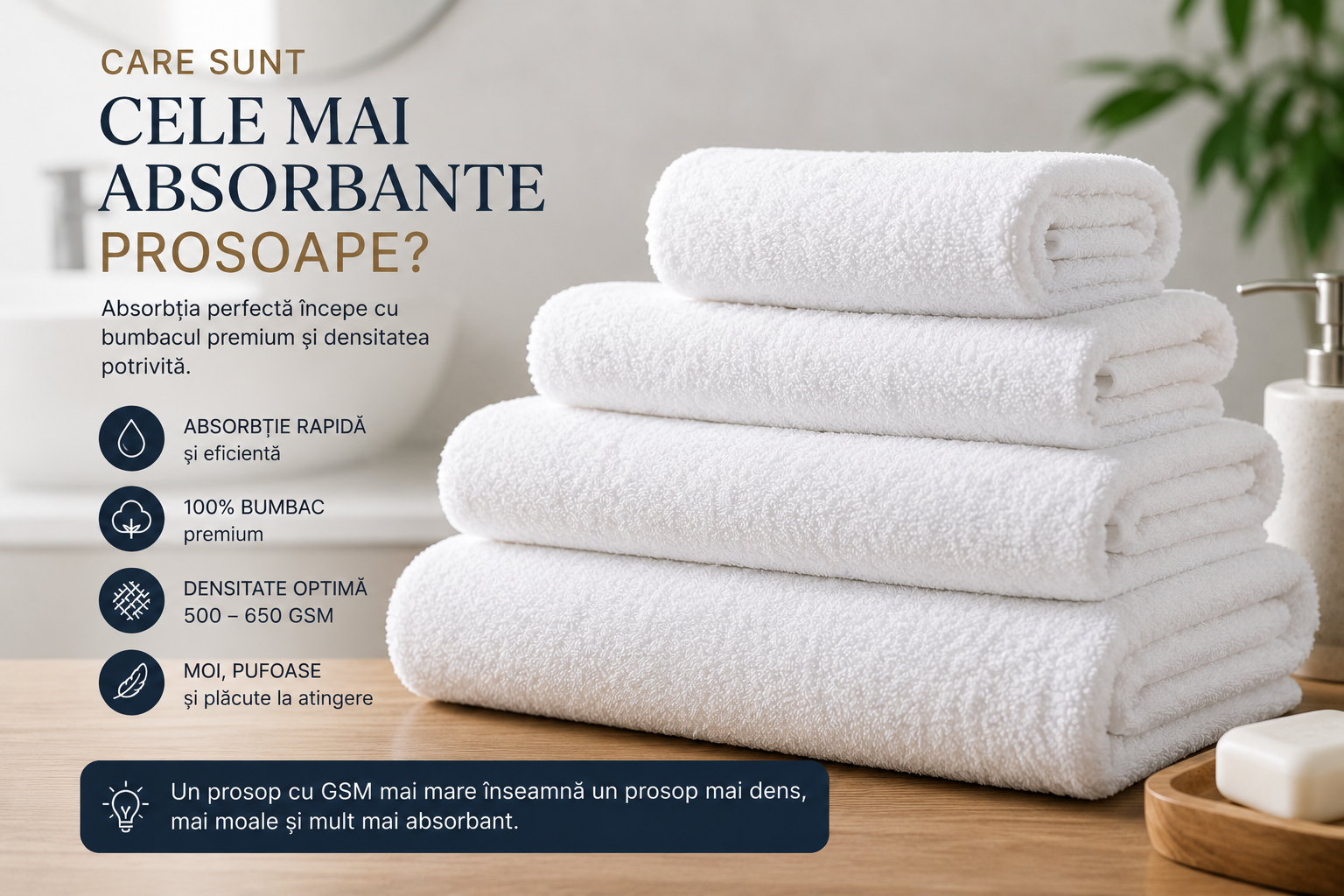 Care sunt cele mai absorbante prosoape? Ghid complet pentru alegerea prosoapelor premium