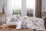 Lenjerie Pat Dubla king Size Libra bej TAC – Bumbac Satinat