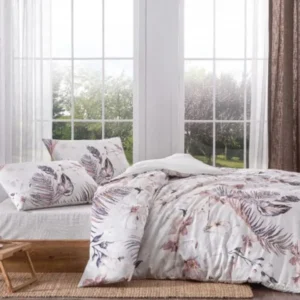 Lenjerie Pat Dubla king Size Libra bej TAC – Bumbac Satinat