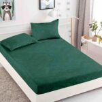 Husă de Pat 3 Piese – Finet Gros , Cearșaf cu Elastic 180×200+25 cm, 2 Fețe de Pernă 50×70