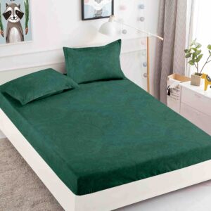 Husă de Pat 3 Piese – Finet Gros , Cearșaf cu Elastic 180×200+25 cm, 2 Fețe de Pernă 50×70