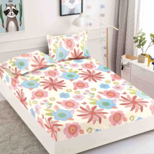 Husă de Pat 3 Piese – Finet Gros , Cearșaf cu Elastic 180×200+25 cm, 2 Fețe de Pernă 50×70