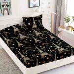 Husă Pat 3 Piese cu Elastic 180x200 cm ,cearceaf+2 fete de perna