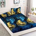 Husă de Pat 3 Piese – Finet Gros , Cearșaf cu Elastic 180×200+25 cm, 2 Fețe de Pernă 50×70