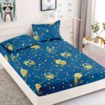 Husă Pat 3 Piese cu Elastic 180x200 cm ,cearceaf+2 fete de perna