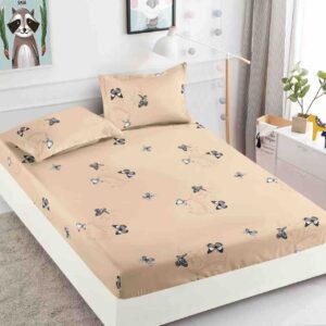 Husă Pat 3 Piese cu Elastic 180x200 cm ,cearceaf+2 fete de perna