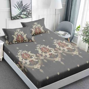 Husă Pat 3 Piese cu Elastic 180x200 cm ,cearceaf+2 fete de perna
