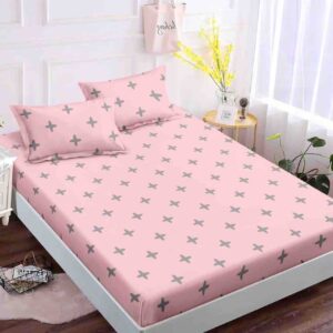 Husă Pat 3 Piese cu Elastic 180x200 cm ,cearceaf+2 fete de perna