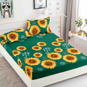 Husă de Pat 3 Piese – Finet Gros , Cearșaf cu Elastic 180×200+25 cm, 2 Fețe de Pernă 50×70
