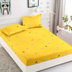 Husă de Pat 3 Piese – Finet Gros , Cearșaf cu Elastic 180×200+25 cm, 2 Fețe de Pernă 50×70