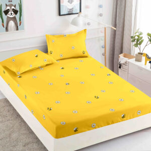 Husă de Pat 3 Piese – Finet Gros , Cearșaf cu Elastic 180×200+25 cm, 2 Fețe de Pernă 50×70